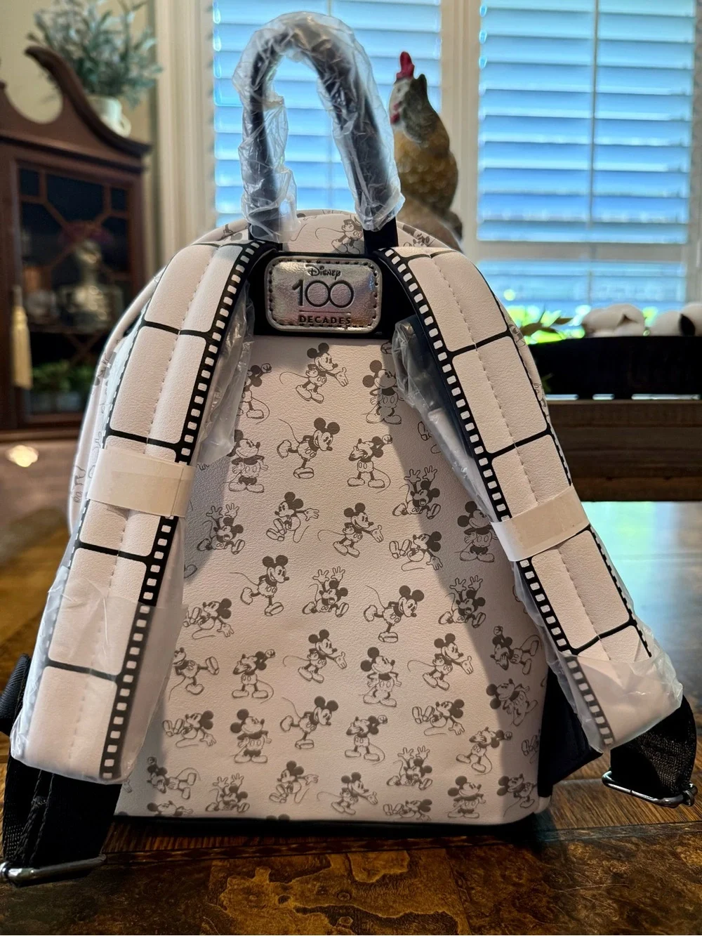 Disney 100 Decades 1920’s Steamboat Willie Spinning Film Reel Mini Backpack - Picture 3 of 5
